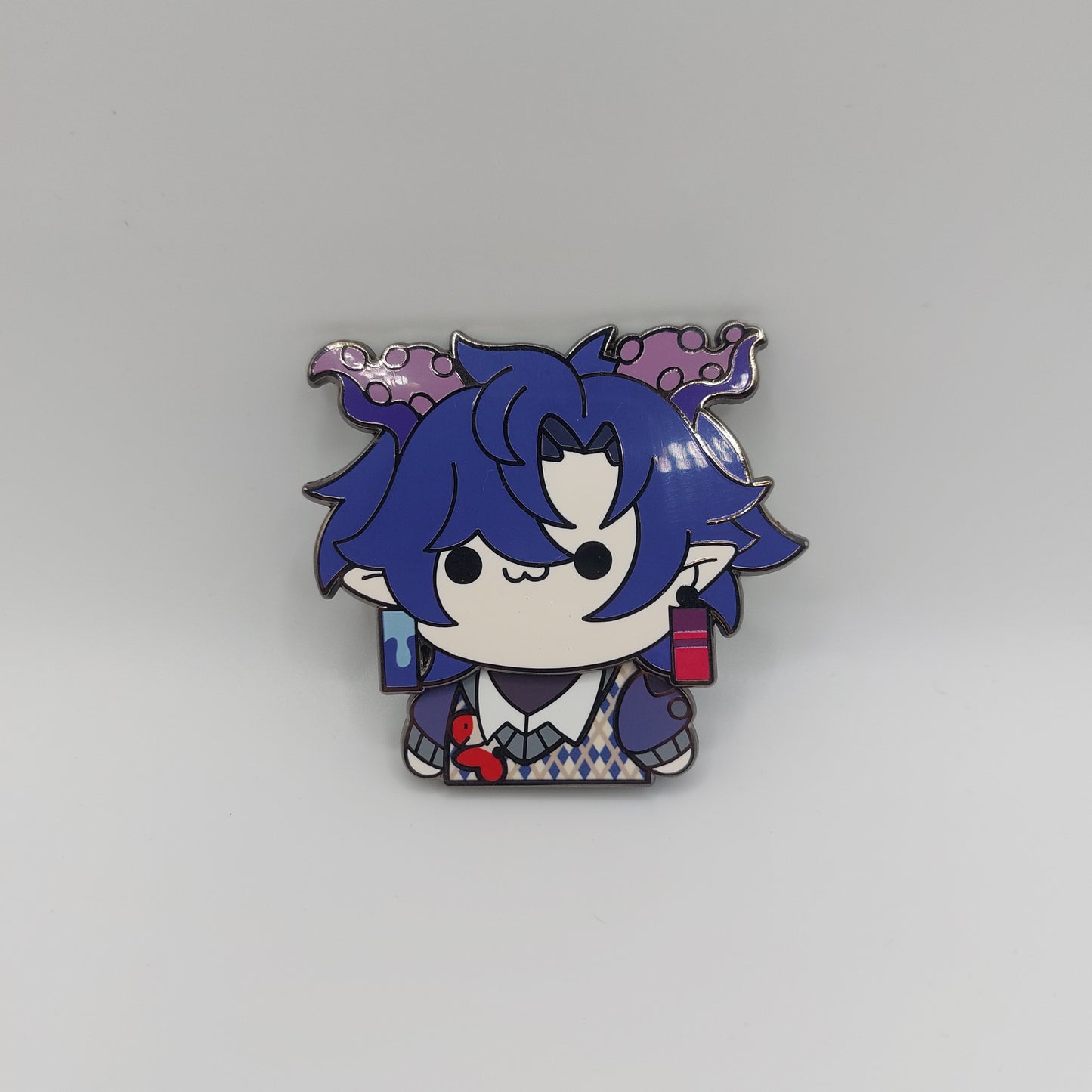 Yanderegg - Moving fidget toy hard enamel pin