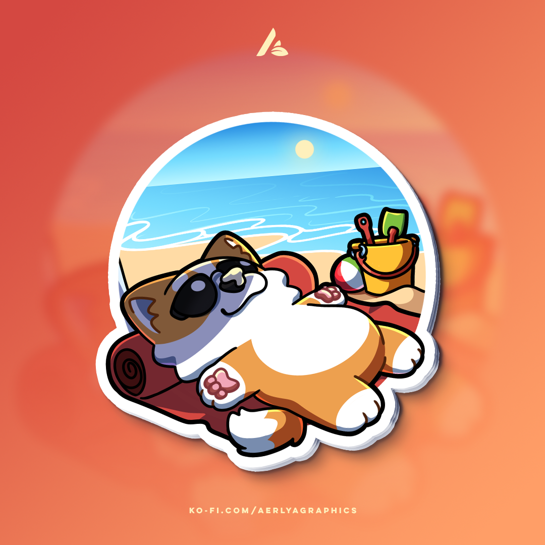 "Summer Day" Poof- 2025 sticker