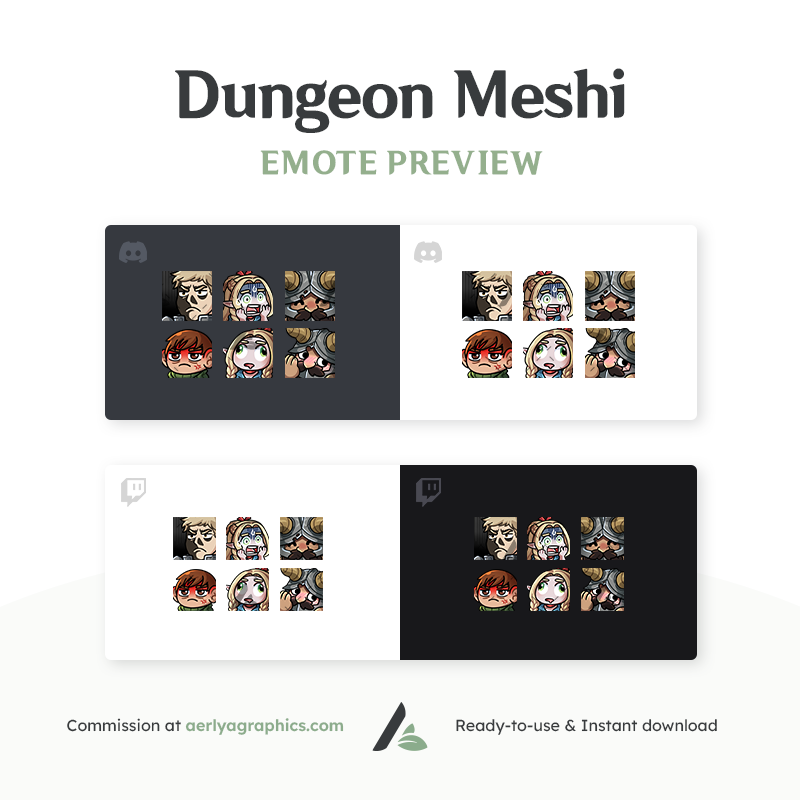 Dungeon Meshi Emotes