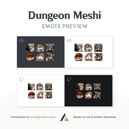 Dungeon Meshi Emotes