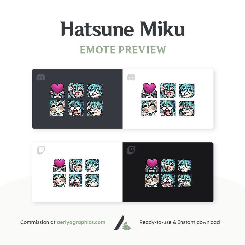 Hatsune Miku Emotes