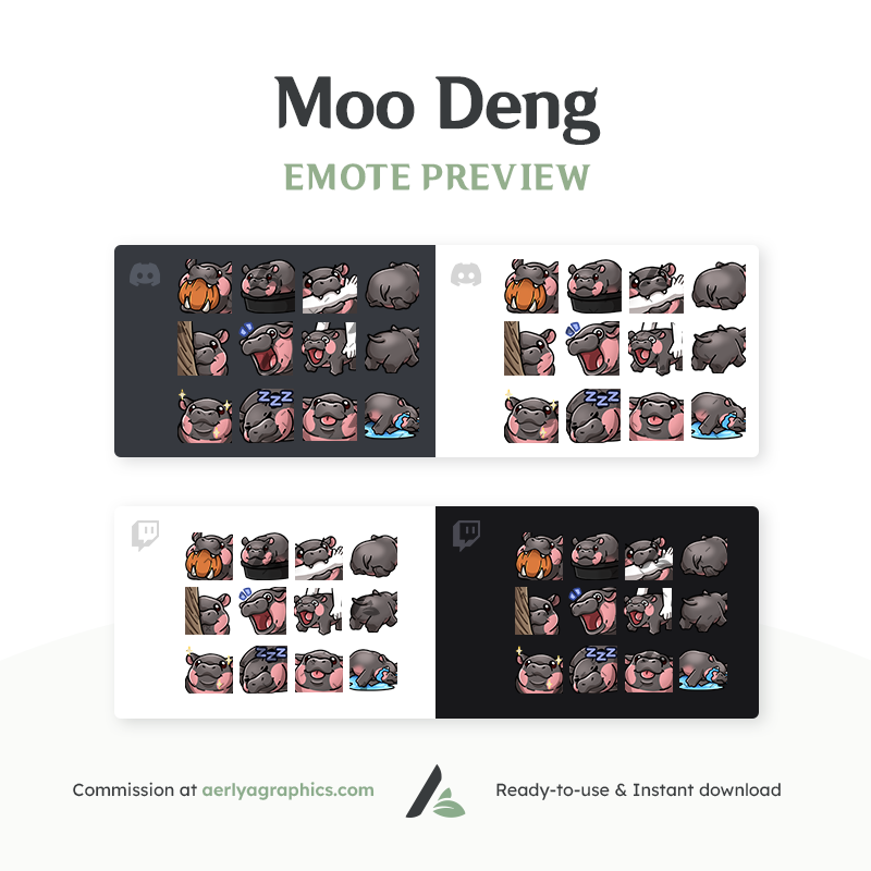 Moo Deng Emotes