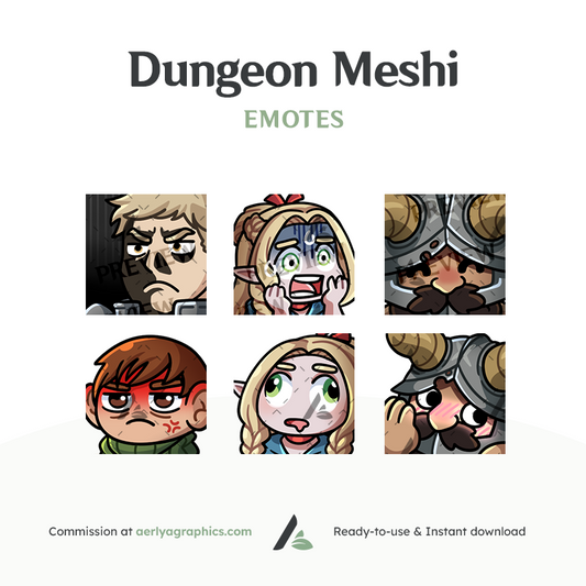 Dungeon Meshi Emotes