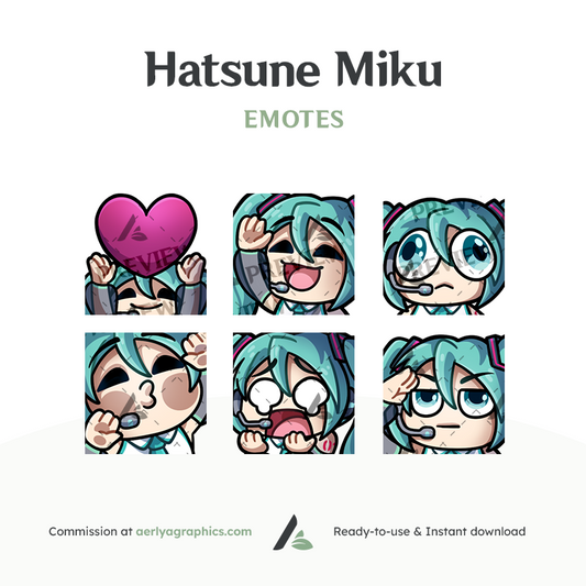 Hatsune Miku Emotes