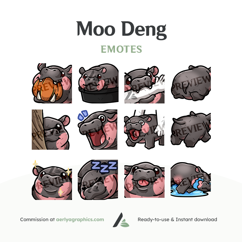 Moo Deng Emotes