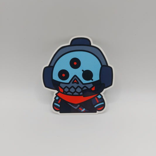 Skullvolver sticker