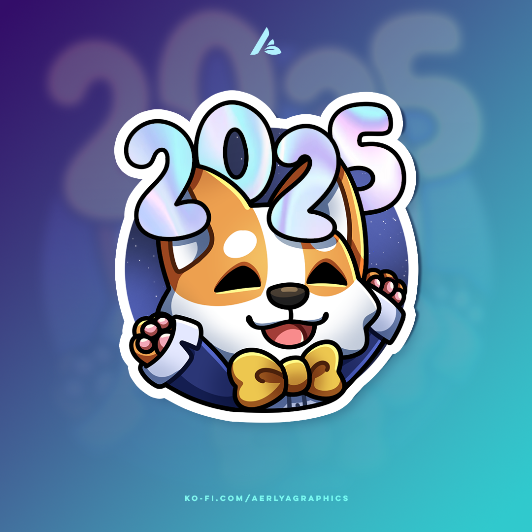 New Year Poof - 2025 sticker