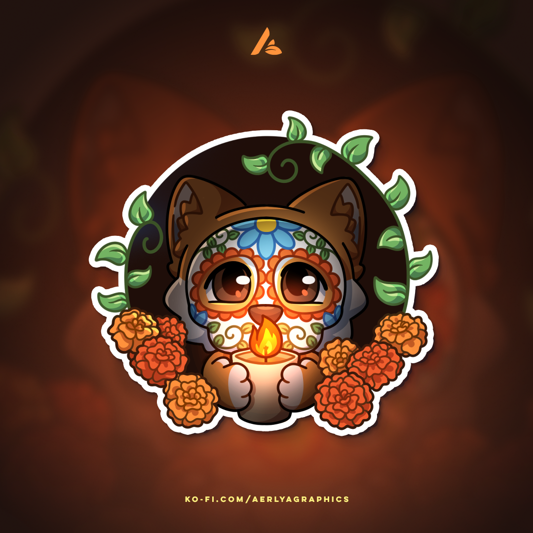"El Día de los Muertos" Poof - 2025 sticker