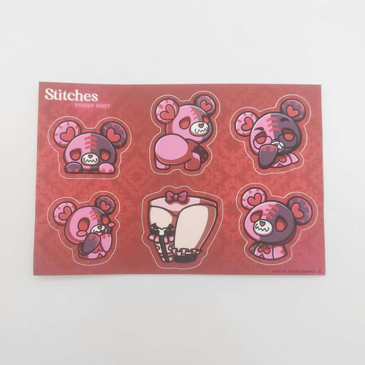 LuckyAkuma - Sticker sheet (Stitches)