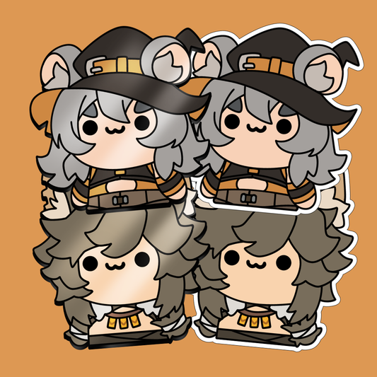 [COMING SOON] Stinky Hollow wiggle pin campaign (Basil & Boo the RAT)