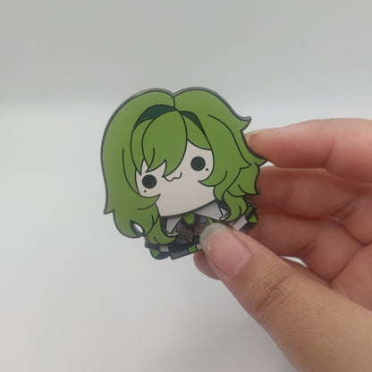 August Anomaly - Moving fidget toy hard enamel pin [Glow-in-the-dark]