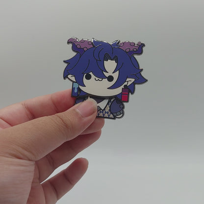 Yanderegg - Moving fidget toy hard enamel pin
