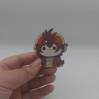 Kenji - Moving fidget toy hard enamel pin