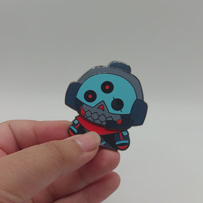 Skullvolver - Moving fidget toy hard enamel pin