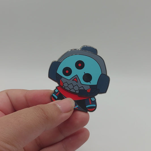 Skullvolver - Moving fidget toy hard enamel pin